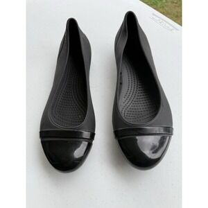Crocs‎ Shoe Womens Size 6 Ballet Shoe Black  2,#15